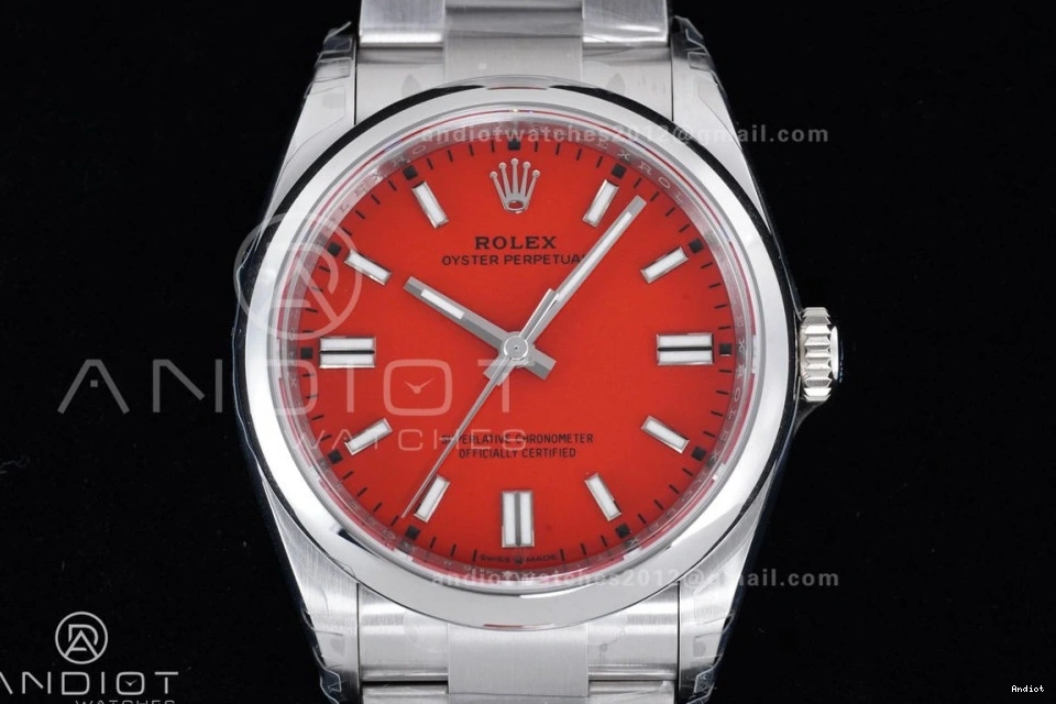 Dial Best Perpetual Oyster 126000 V2 36mm DD3230 Red 1:1 VSF 904L Edition Steel 0126